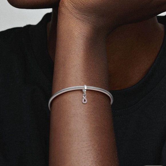 Sparkling Infinity Dangle Charm - Picture 3 of 4